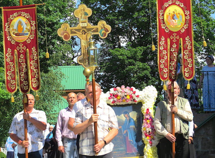 Estonia on July 1 2021. Pyukhtitsky Assumption Monastery