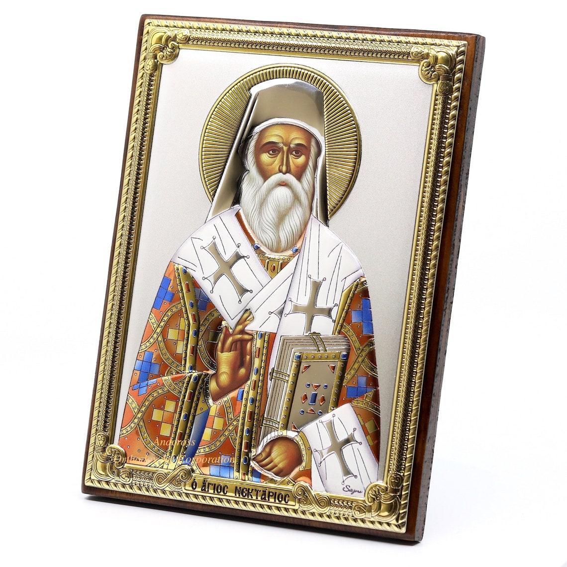 The Icon Of St Nectarios. Buy The Consecrated Replica Of The Sacred Image Online